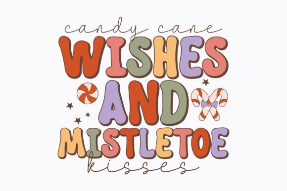 Christmas Candy Cane Wishes Retro Svg Review