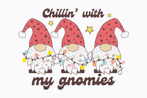 Christmas Chillin with My Gnom Retro Svg Review