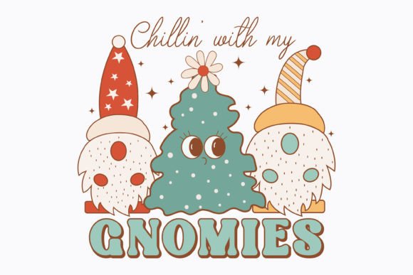 Christmas Chillin with My Gnome Retro Svg Review
