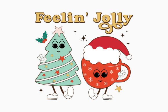 Christmas Feelin Jolly Retro Svg Review
