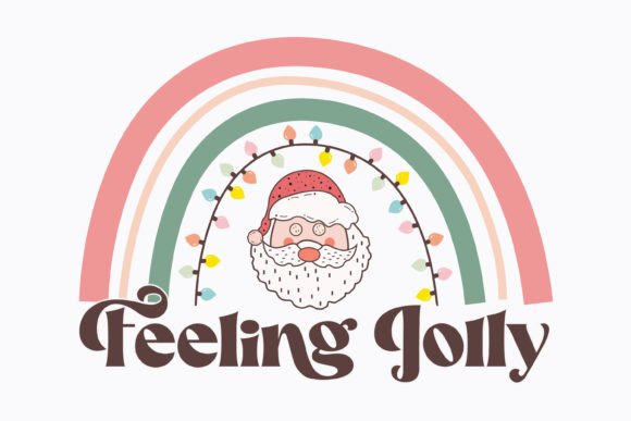 Christmas Feeling Jolly Retro Svg Santa Review