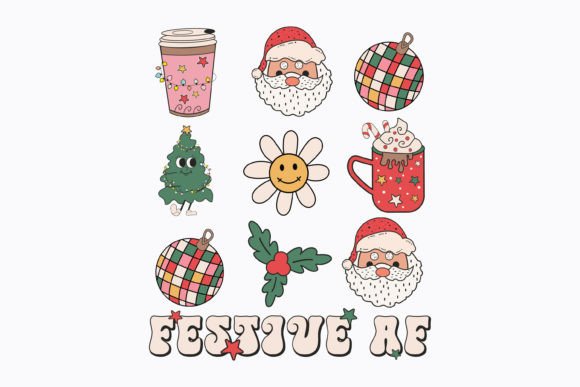 Christmas Festive Af Retro Svg Review for Embroidery Projects