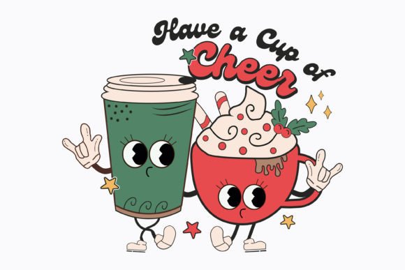Christmas Have a Cup of Cheer Retro Svg Review