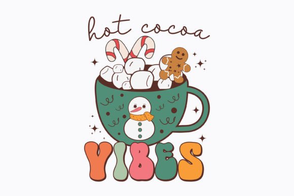 Christmas Hot Cocoa Vibes Retro Svg Review