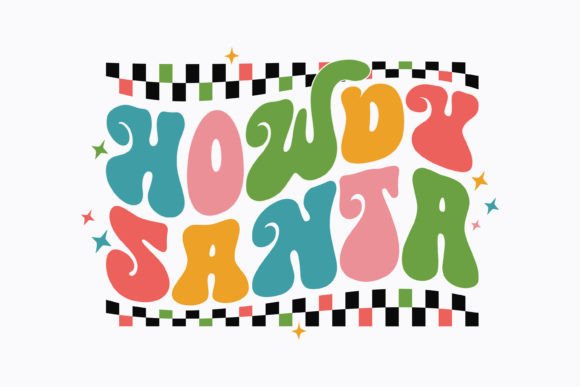 Christmas Howdy Santa Retro Svg Review