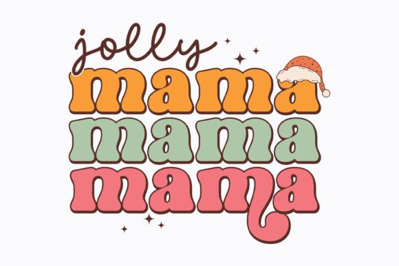 Christmas Jolly Mama Retro Svg Review