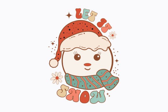 Christmas Let It Snow Retro Svg Review
