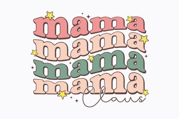 Christmas Mama Claus Retro Svg Review