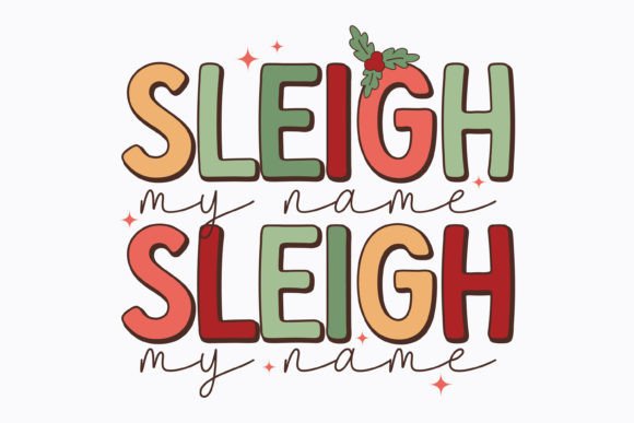 Christmas Sleigh My Name Retro Svg Review