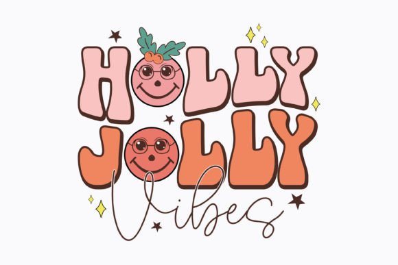 Holly Jolly Vibes Christmas Retro Svg Review