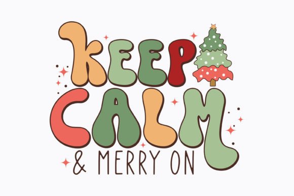 Keep Calm and Merry Christmas Retro Svg Review