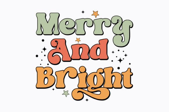 Merry and Bright Retro Christmas Svg Review
