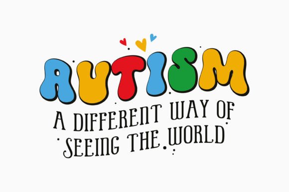 Retro Autism Awareness SVG Design Review
