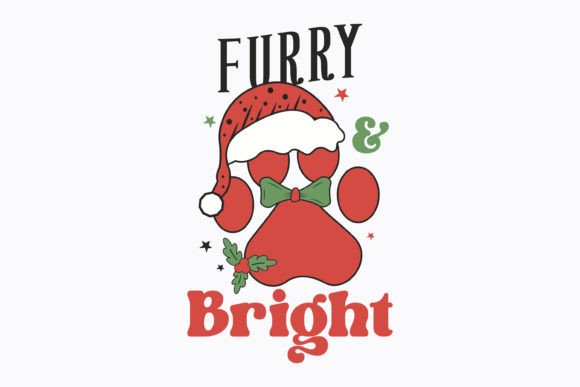 Retro Christmas Dog Furry and Bright SVG Review