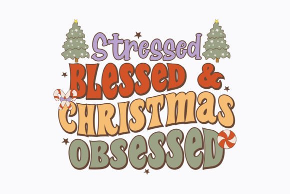 Retro Christmas Stressed Blessed Svg Review