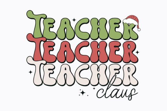 Teacher Claus Christmas Retro Svg Review
